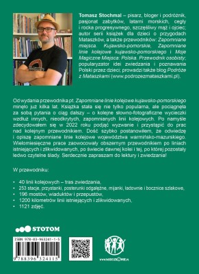 Zapomniane linie kolejowe warmińsko-mazurskiego - okładka - tył